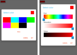 Android Chromium color picker