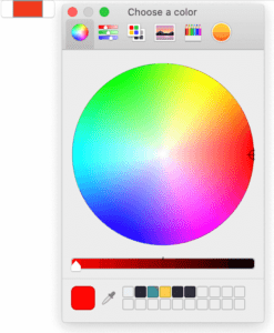 MacOS Firefox color picker