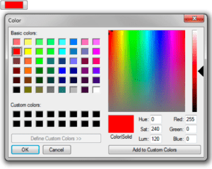 Windows Firefox color picker