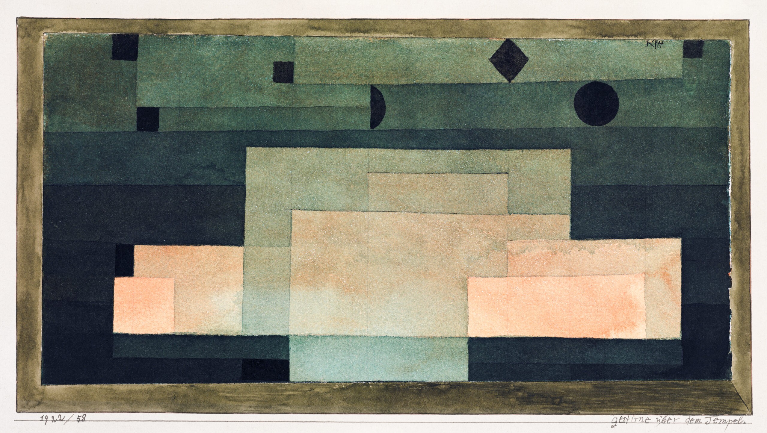The Firmament Above the Temple (1922) by Paul Klee. Original from The MET Museum. Digitally enhanced by rawpixel.
