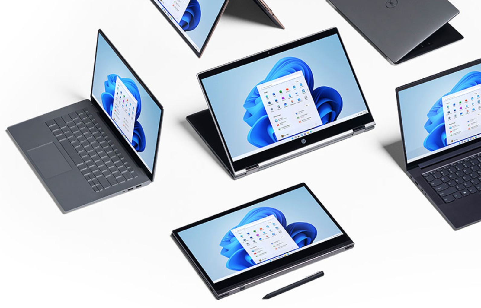 Windows 11 running on many different device types