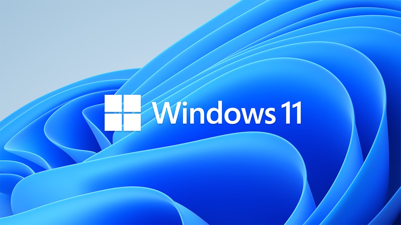 New Windows 11 logo over new folding ribbon desktop image